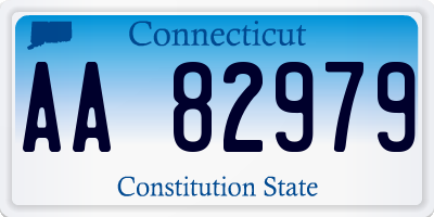 CT license plate AA82979