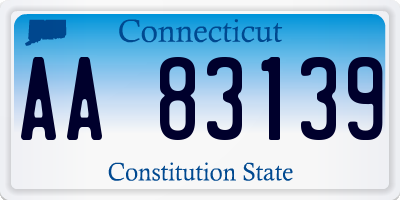 CT license plate AA83139