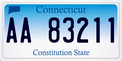 CT license plate AA83211