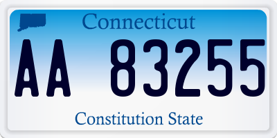 CT license plate AA83255