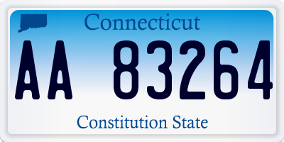 CT license plate AA83264