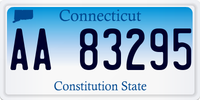 CT license plate AA83295