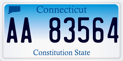 CT license plate AA83564