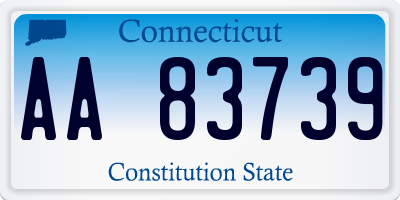CT license plate AA83739