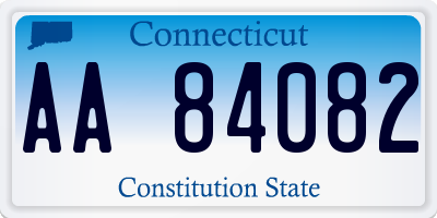 CT license plate AA84082