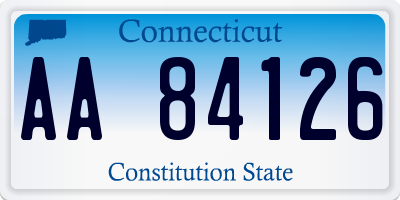 CT license plate AA84126