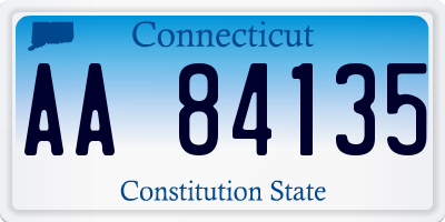 CT license plate AA84135