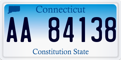 CT license plate AA84138