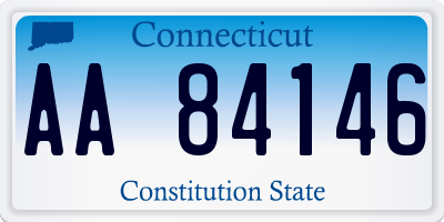 CT license plate AA84146