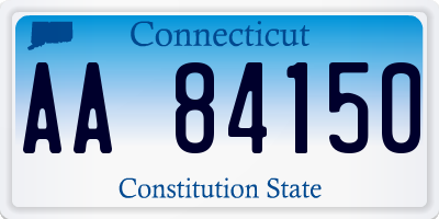 CT license plate AA84150