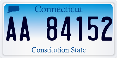 CT license plate AA84152