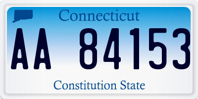 CT license plate AA84153