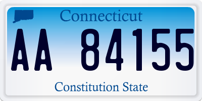 CT license plate AA84155