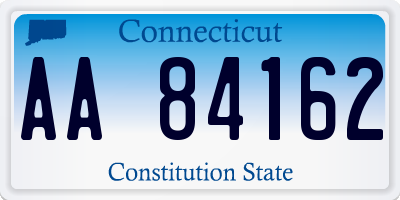 CT license plate AA84162