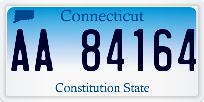 CT license plate AA84164