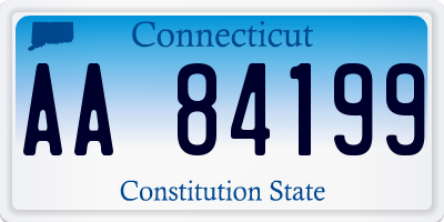 CT license plate AA84199