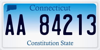 CT license plate AA84213