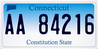 CT license plate AA84216