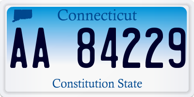 CT license plate AA84229