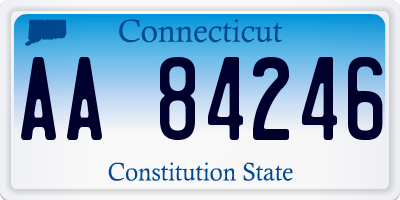 CT license plate AA84246