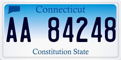 CT license plate AA84248