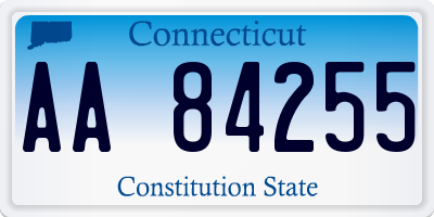 CT license plate AA84255