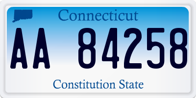 CT license plate AA84258