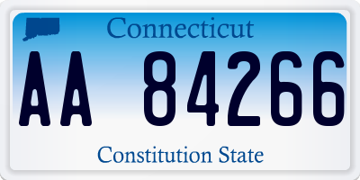 CT license plate AA84266