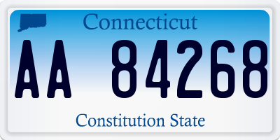 CT license plate AA84268