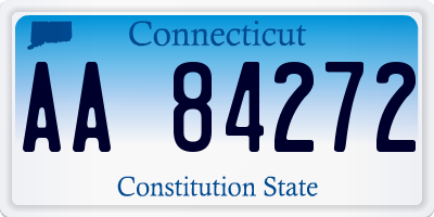 CT license plate AA84272