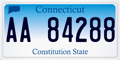 CT license plate AA84288