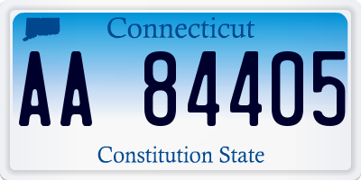 CT license plate AA84405