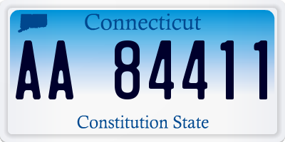 CT license plate AA84411