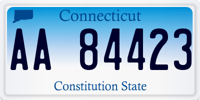 CT license plate AA84423