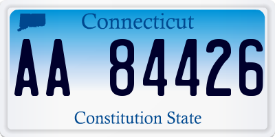 CT license plate AA84426