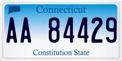 CT license plate AA84429