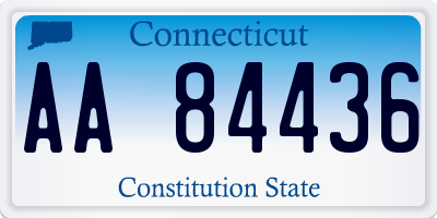 CT license plate AA84436