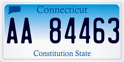 CT license plate AA84463