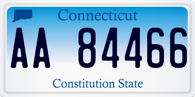 CT license plate AA84466