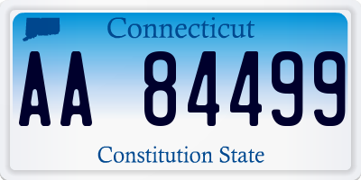 CT license plate AA84499