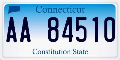 CT license plate AA84510