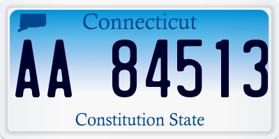 CT license plate AA84513