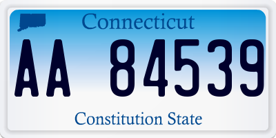 CT license plate AA84539