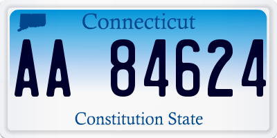 CT license plate AA84624