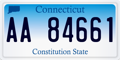 CT license plate AA84661