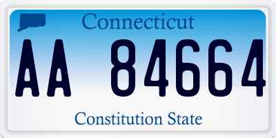 CT license plate AA84664