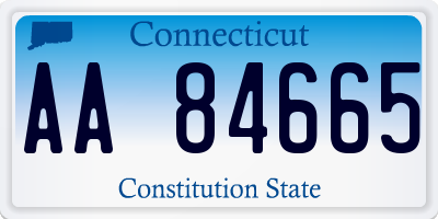 CT license plate AA84665