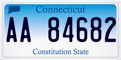 CT license plate AA84682