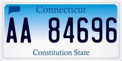 CT license plate AA84696