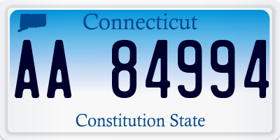 CT license plate AA84994